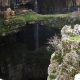 Incredible natural 3 bridges with a waterfall