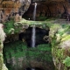 Incredible natural 3 bridges with a waterfall