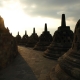 Borobudur Temple at sunrise - Java, Indonesia