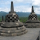 Borobudur Temple at sunrise - Java, Indonesia