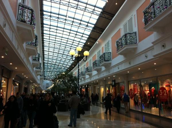 Paris, France, Crowd of People Shopping in Luxury Outlet Mall